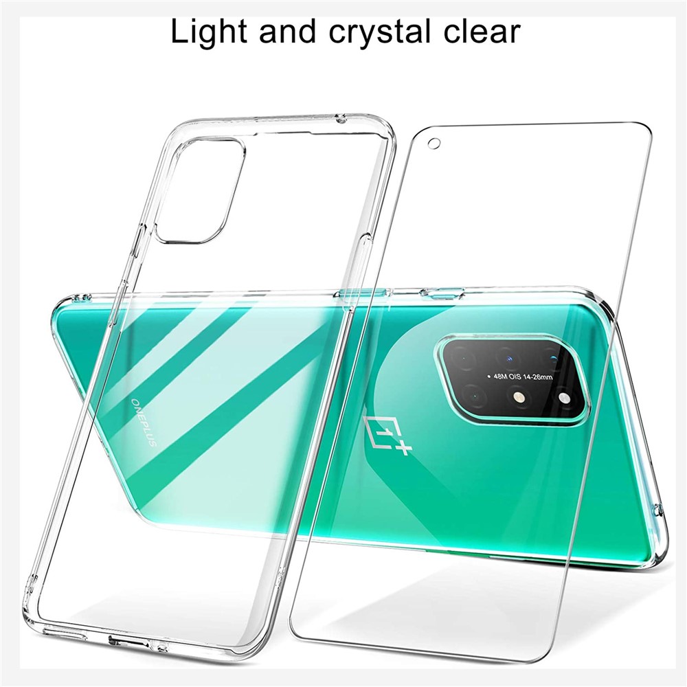 Soft TPU Case for OnePlus 8T Shell with Tempered Glass Screen Film-6