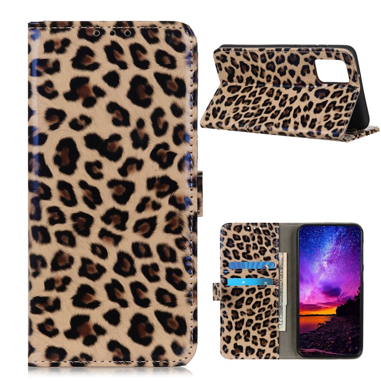 Leopard Pattern Case for OnePlus 8T Stand Leather Shell-1