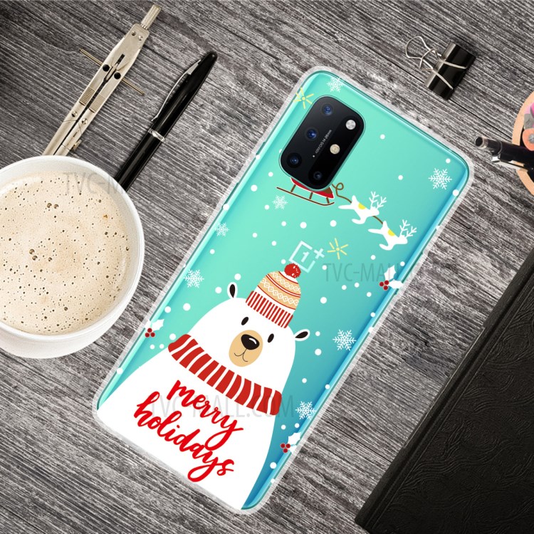 Christmas Series Pattern Printing TPU Phone Case for OnePlus 8T - Style A-2