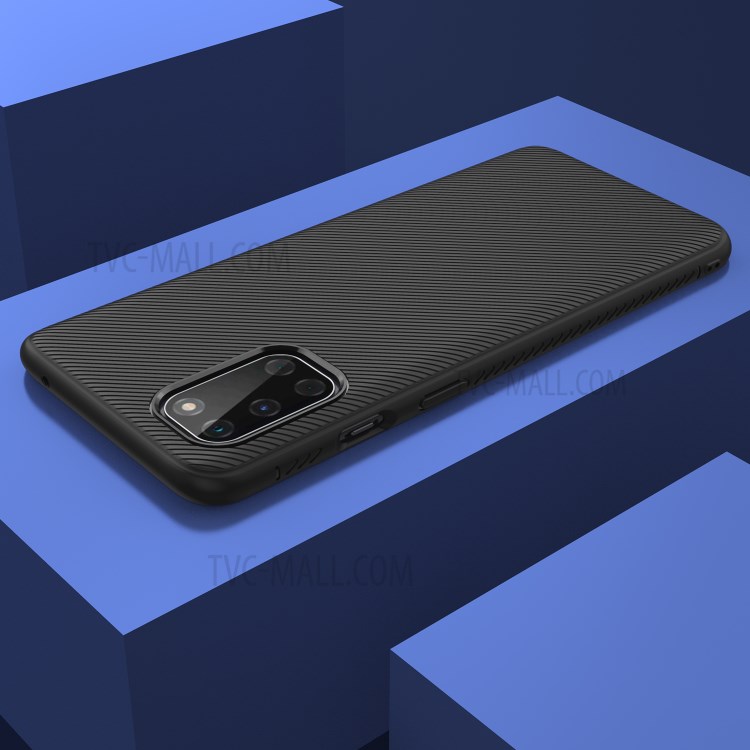 Jazz Series Twill Texture Soft TPU Protective Shell for OnePlus 8T - Black-7