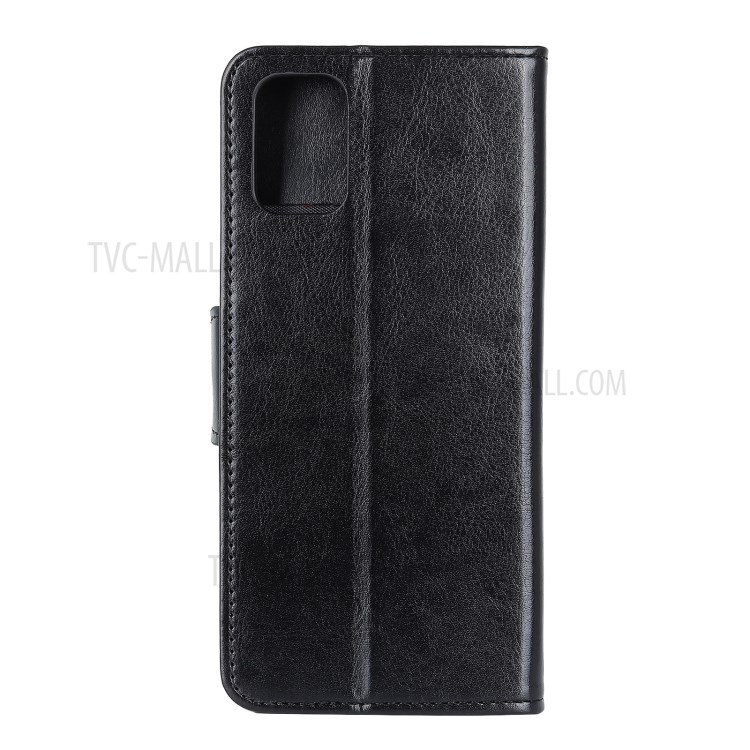 Crazy Horse Wallet Leather Mobile Phone Case for OnePlus 8T - Black-3