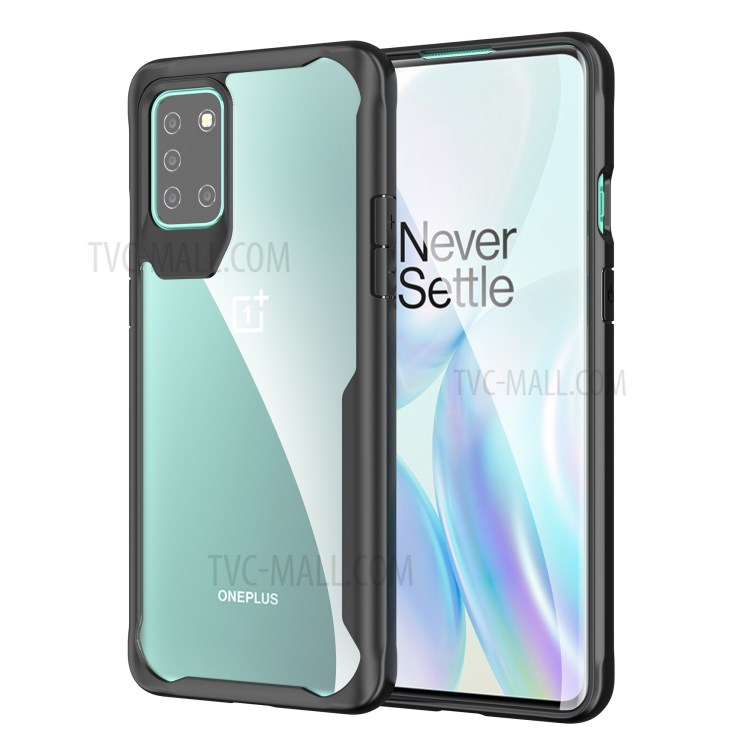 Shock Absorption PC + TPU Combo Case for OnePlus 8T Cover - Black-1