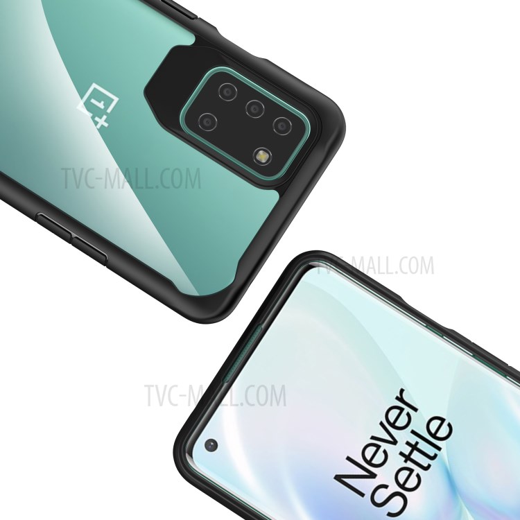 Shock Absorption PC + TPU Combo Case for OnePlus 8T Cover - Black-6