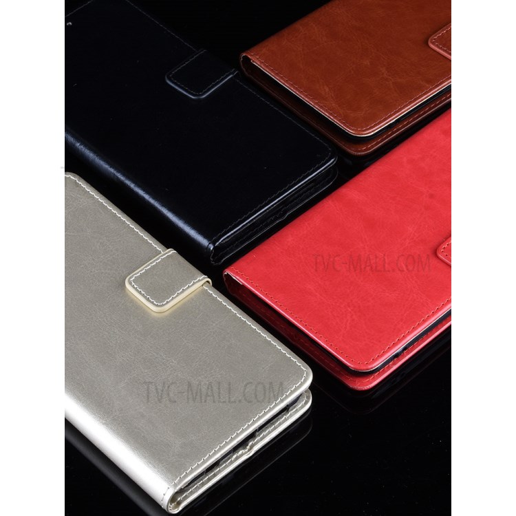 Crazy Horse Texture Magnetic Leather Wallet Phone Case for OnePlus 8T - Black-11