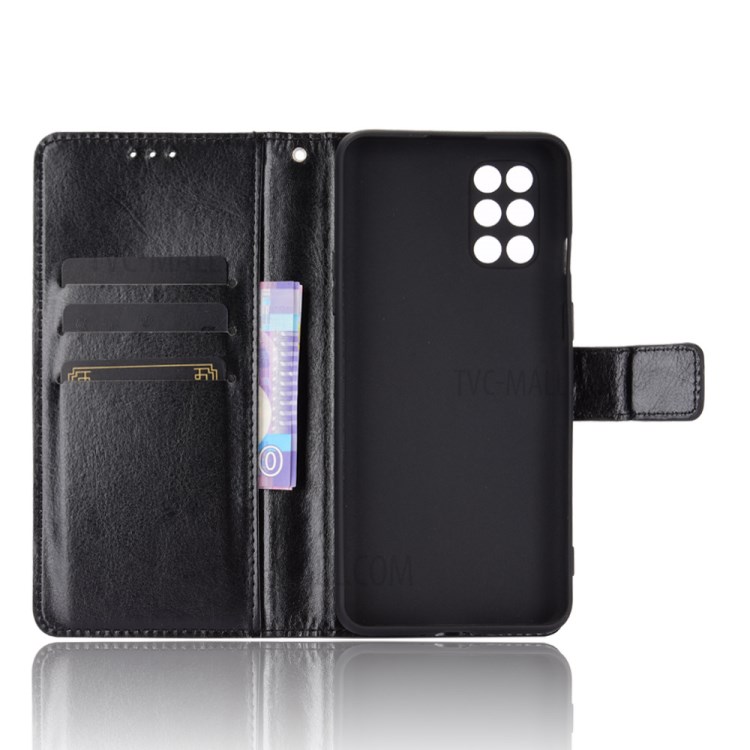 Crazy Horse Texture Magnetic Leather Wallet Phone Case for OnePlus 8T - Black-3