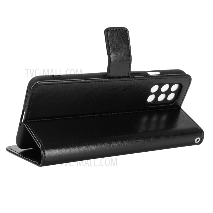 Crazy Horse Texture Magnetic Leather Wallet Phone Case for OnePlus 8T - Black-5