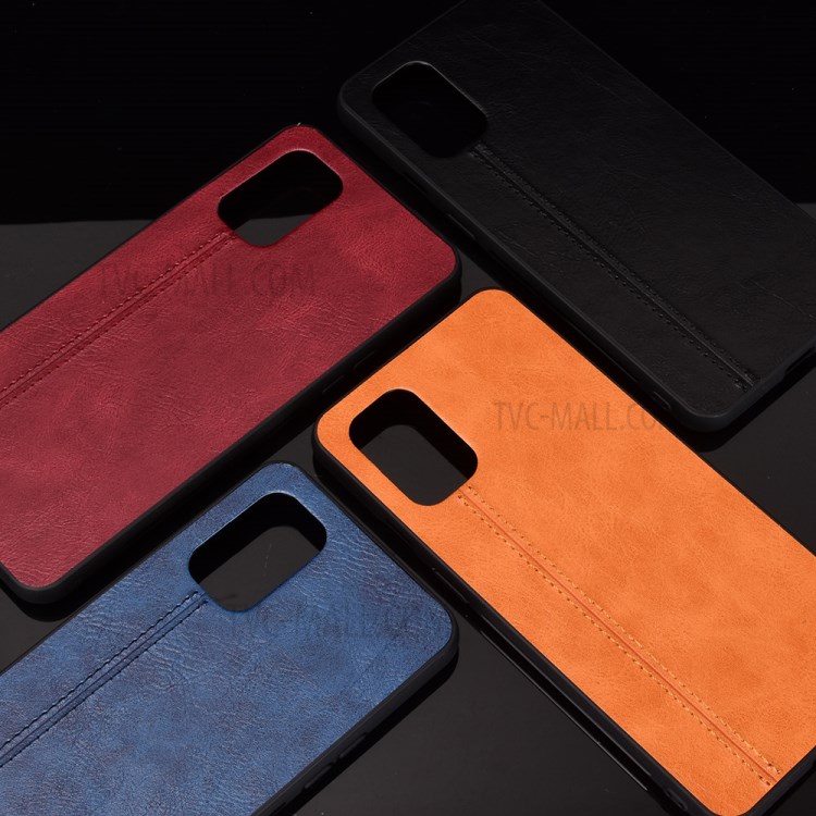 PU Leather Coated PC + TPU Hybrid Case for OnePlus 8T - Black-8