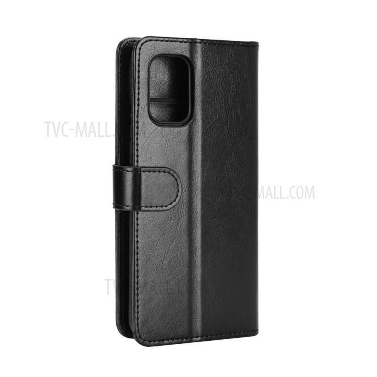 Crazy Horse Texture Leather Wallet Cell Phone Protective Case for OnePlus 8T - Black-3