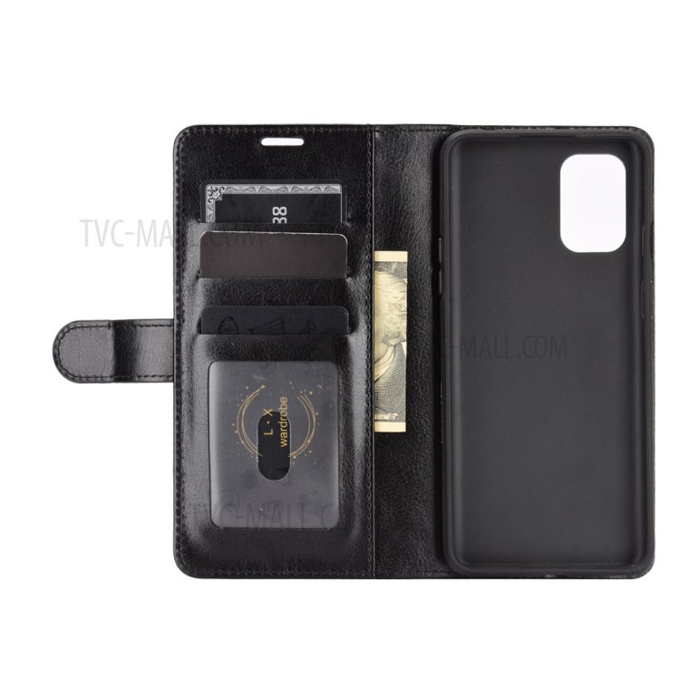 Crazy Horse Texture Leather Wallet Cell Phone Protective Case for OnePlus 8T - Black-4