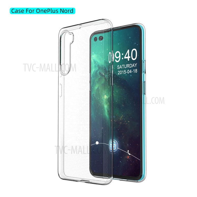 Ultra Thin 0.5mm See-Through Clear TPU Cover for OnePlus Nord Protective Case-3