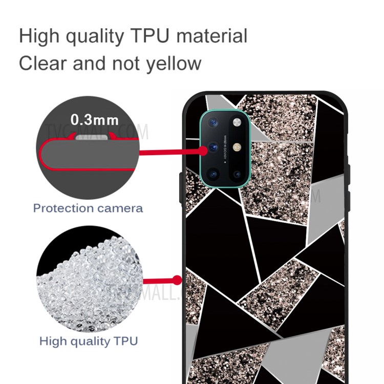 Marble Pattern Matte TPU Cover for OnePlus 8T - Style A-4