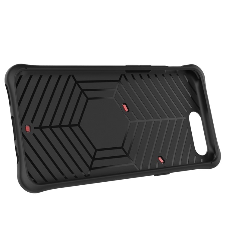 360-Degree Rotary Kickstand Armor PC + TPU Hybrid Case for OnePlus 5 - Grey-17