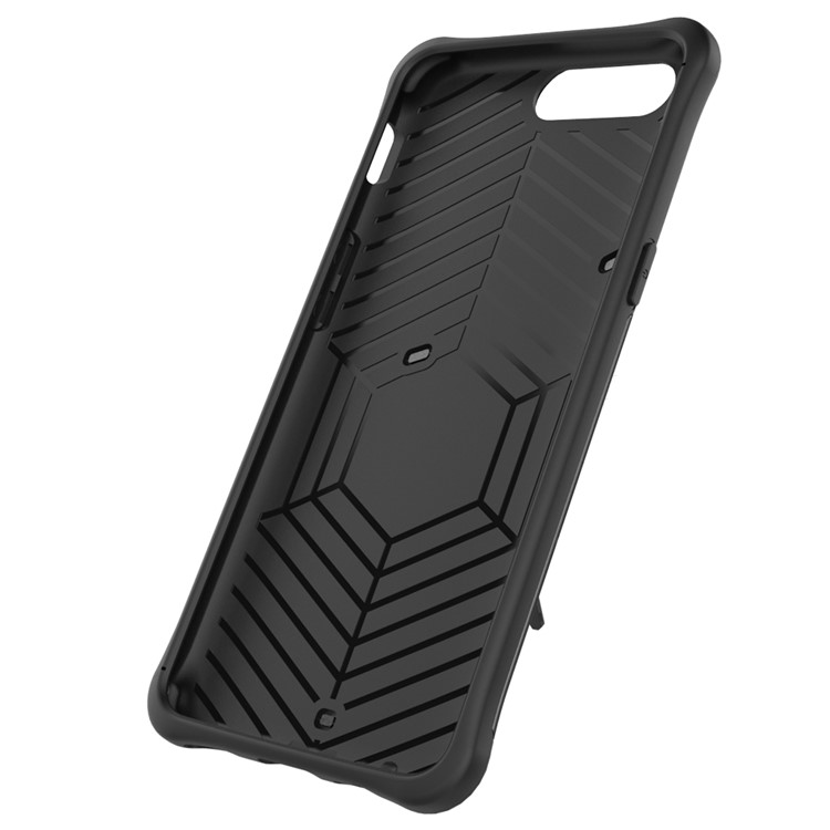 360-Degree Rotary Kickstand Armor PC + TPU Hybrid Case for OnePlus 5 - Grey-2