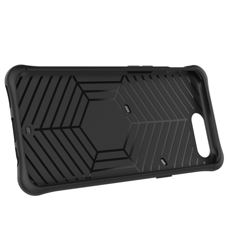 360-Degree Rotary Kickstand Armor PC + TPU Hybrid Case for OnePlus 5 - Grey-3