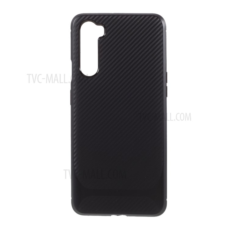 Carbon Fiber Texture TPU Case for OnePlus Nord - Black-1