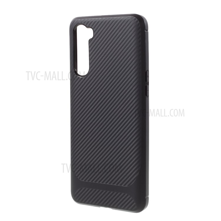 Carbon Fiber Texture TPU Case for OnePlus Nord - Black-2