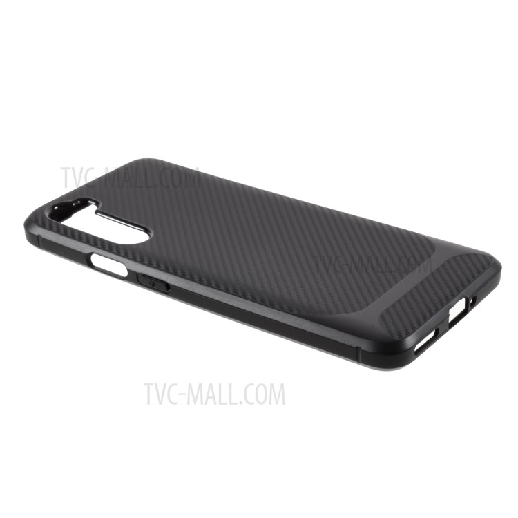 Carbon Fiber Texture TPU Case for OnePlus Nord - Black-4