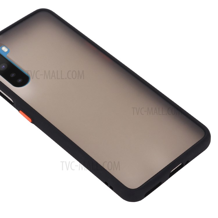 Matte Skin Drop-proof PC + TPU Hybrid Case for OnePlus Nord - Black-5