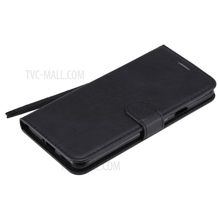 PU Leather Wallet Stand Case with Lanyard for OnePlus Nord - Black-7