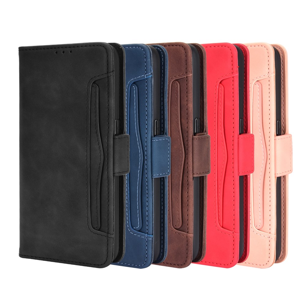 Multiple Card Slots Leather Wallet Mobile Phone Case for OnePlus Nord N100 - Black-11