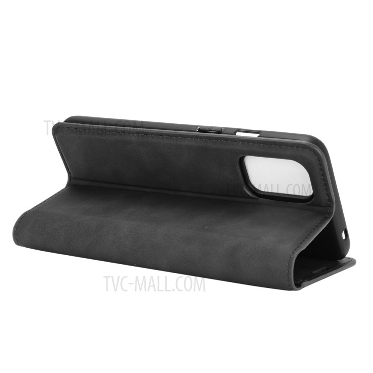 Strong Absorption Smooth Skin-Feeling Flip Leather Phone Cover Case for OnePlus 8T - Black-4