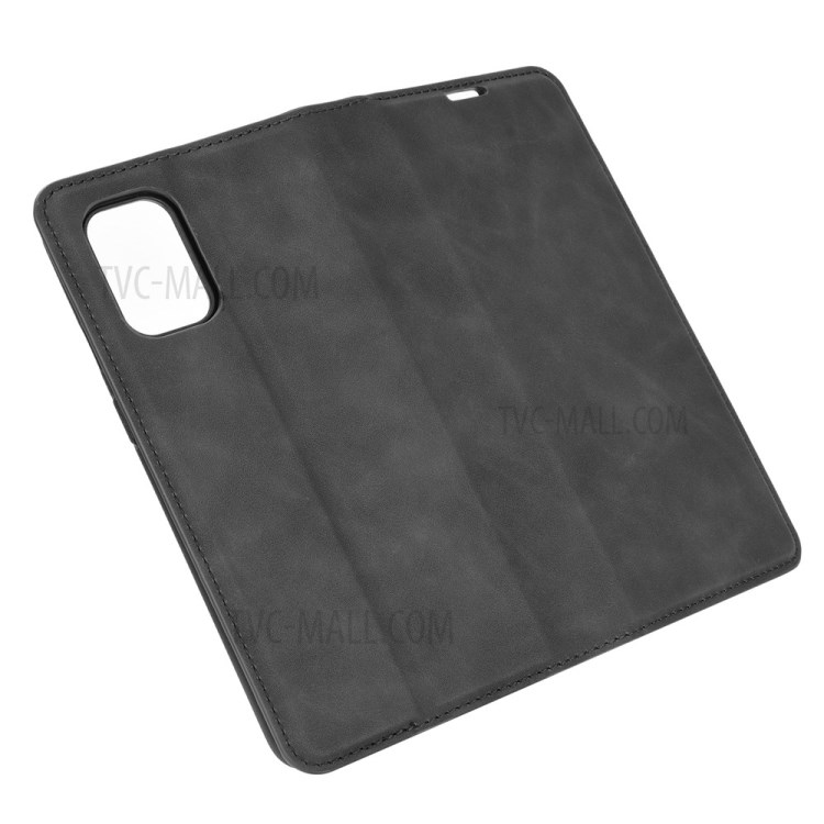 Strong Absorption Smooth Skin-Feeling Flip Leather Phone Cover Case for OnePlus 8T - Black-6