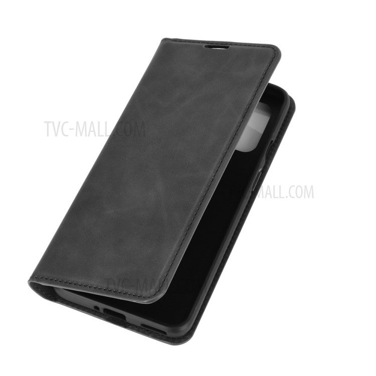 Strong Absorption Smooth Skin-Feeling Flip Leather Phone Cover Case for OnePlus 8T - Black-7
