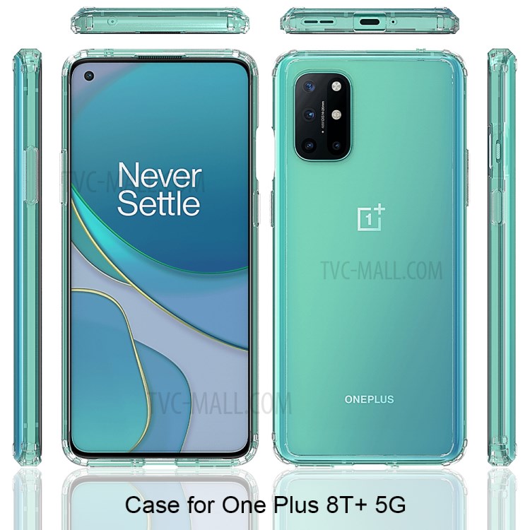 Ultra Clear Anti-Scratch Acrylic + TPU Hybrid Case for OnePlus 8T - Transparent-2