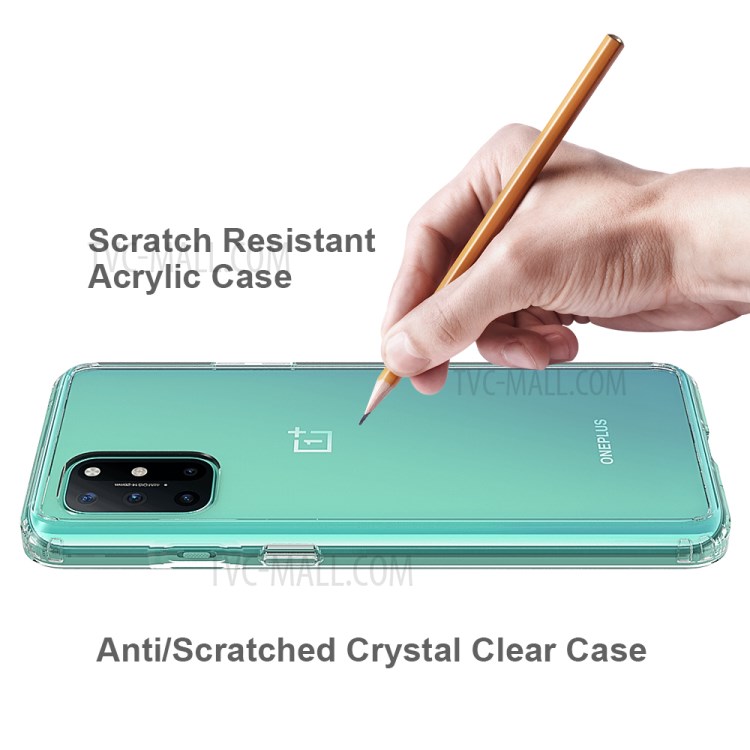 Ultra Clear Anti-Scratch Acrylic + TPU Hybrid Case for OnePlus 8T - Transparent-6