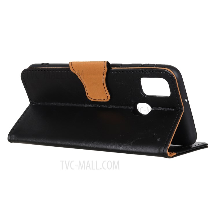 Crazy Horse Texture Protective Shell Wallet Split Leather Stand Case for OnePlus Nord N100 - Black-3