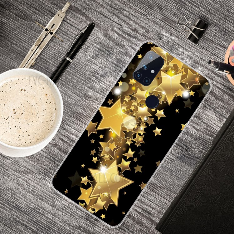 Pattern Printing TPU Phone Case for OnePlus Nord N10 5G - Star-2