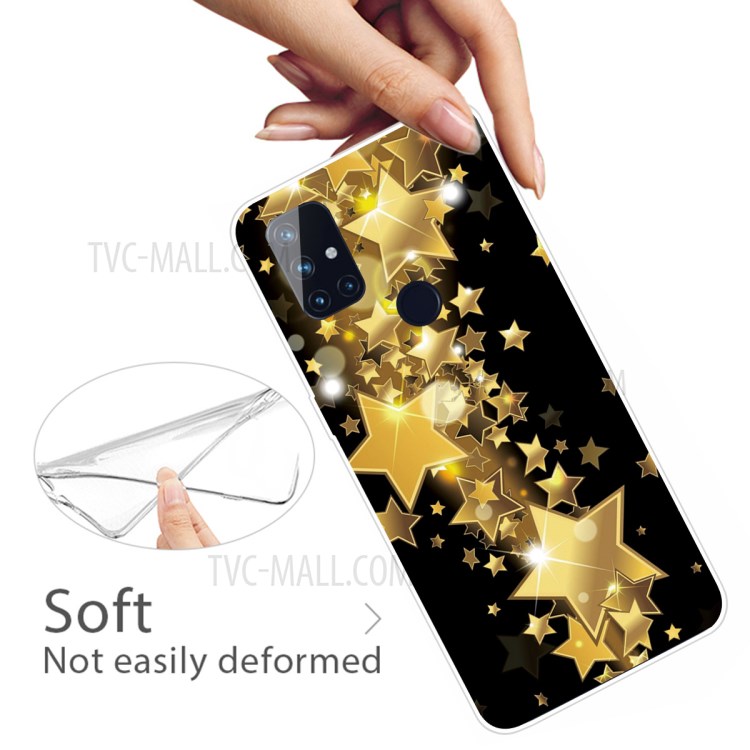 Pattern Printing TPU Phone Case for OnePlus Nord N10 5G - Star-3