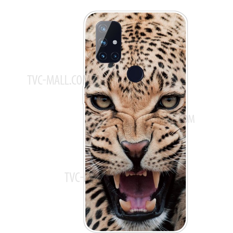 Pattern Printing TPU Phone Case for OnePlus Nord N100 - Leopard-1