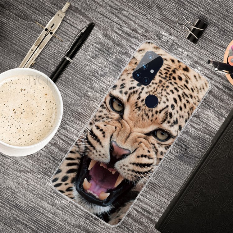 Pattern Printing TPU Phone Case for OnePlus Nord N100 - Leopard-2