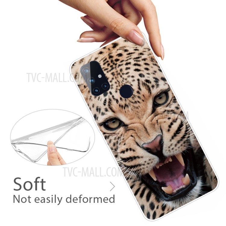 Pattern Printing TPU Phone Case for OnePlus Nord N100 - Leopard-3