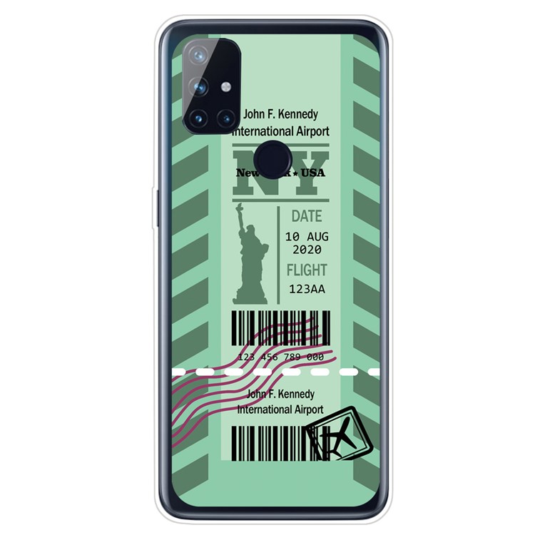Creative Boarding Check for OnePlus Nord N100 TPU Protector Cover - NY-1
