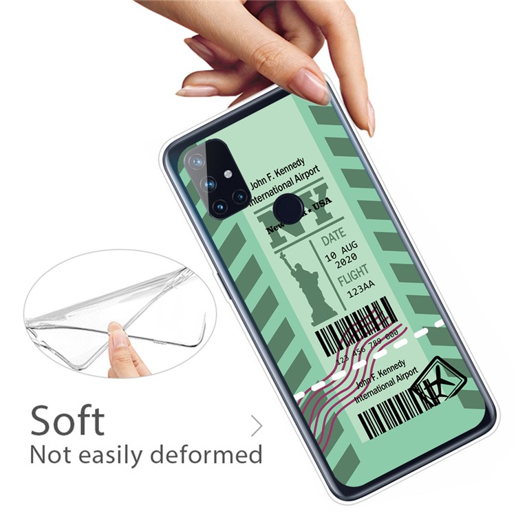 Creative Boarding Check for OnePlus Nord N100 TPU Protector Cover - NY-3