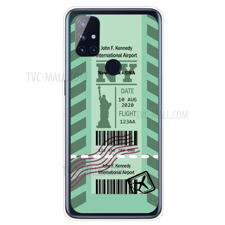 Creative Boarding Check Protector for OnePlus Nord N10 5G TPU Cover - NY-1