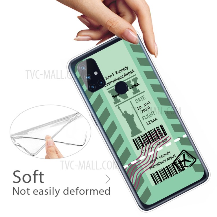 Creative Boarding Check Protector for OnePlus Nord N10 5G TPU Cover - NY-3