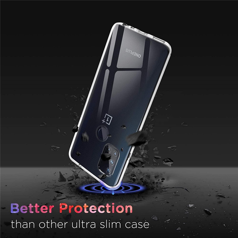 Étui de Téléphone Ultra Clear Soft TPU Pour OnePlus Nord N10 5G, Protection Drop Protection Anti-fingerprint Back Shell