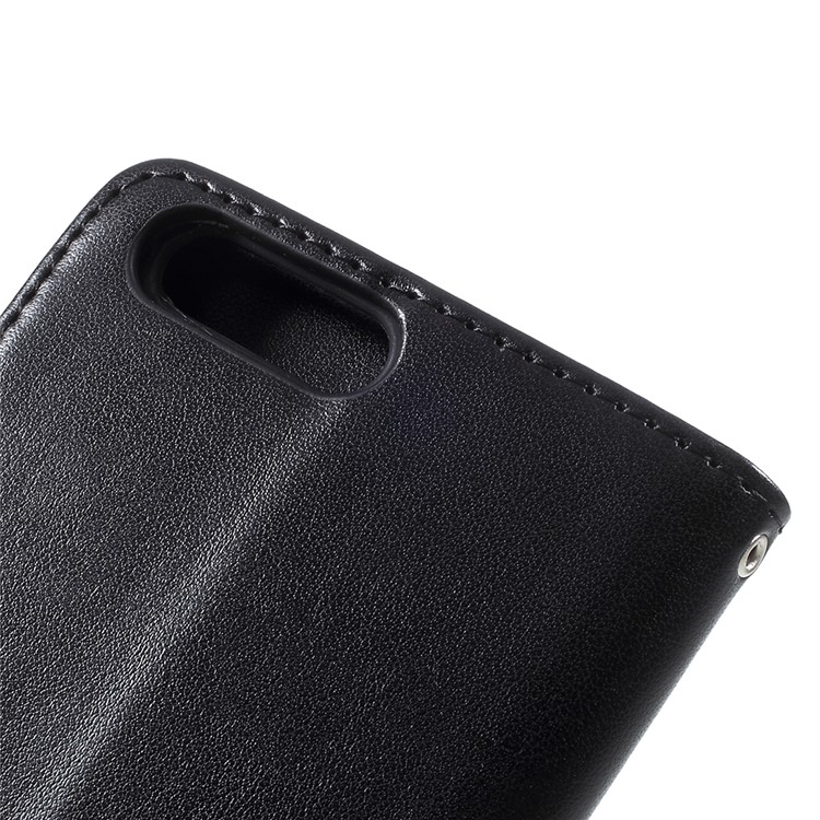 Imprint Butterfly Flower Magnetic Wallet PU Leather Stand Casing with Strap for OnePlus 5 - Black-9