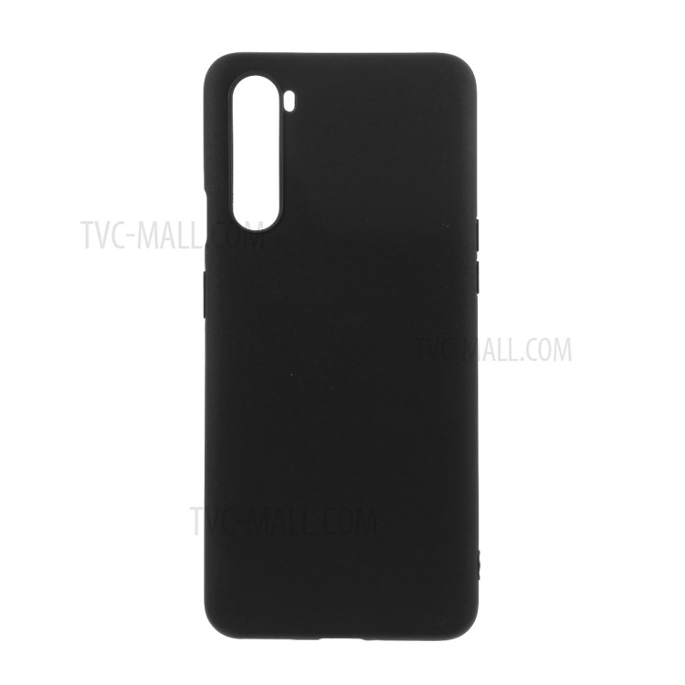 Massivfarbbonbon-TPU-Schutztelefonkasten Mit Riemen Für OnePlus Nord - Schwarz-6
