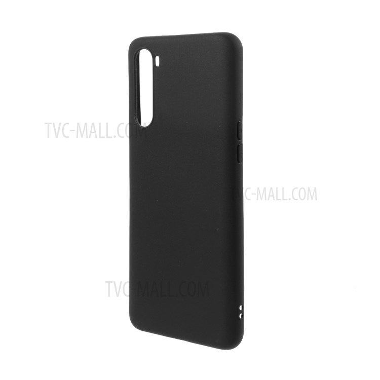 Massivfarbbonbon-TPU-Schutztelefonkasten Mit Riemen Für OnePlus Nord - Schwarz-8