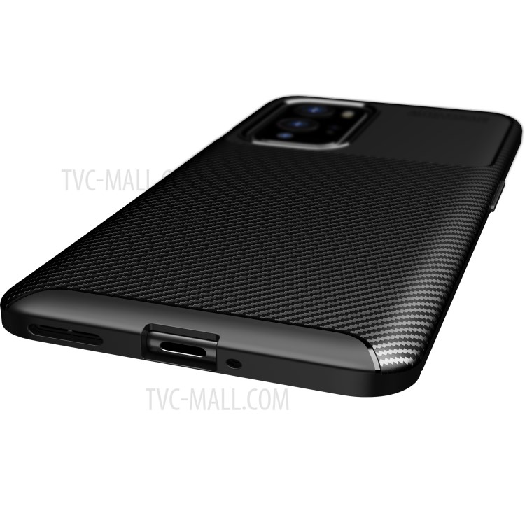 Carbon Fiber Drop-proof Case TPU Back Cover for OnePlus 9 Pro - Black-4