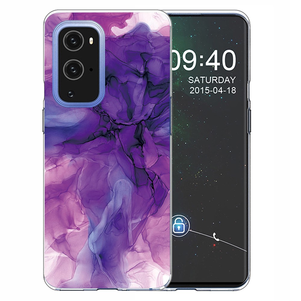 TPU Marble Pattern Printing Protector Cover for OnePlus 9 Pro - Style A-1