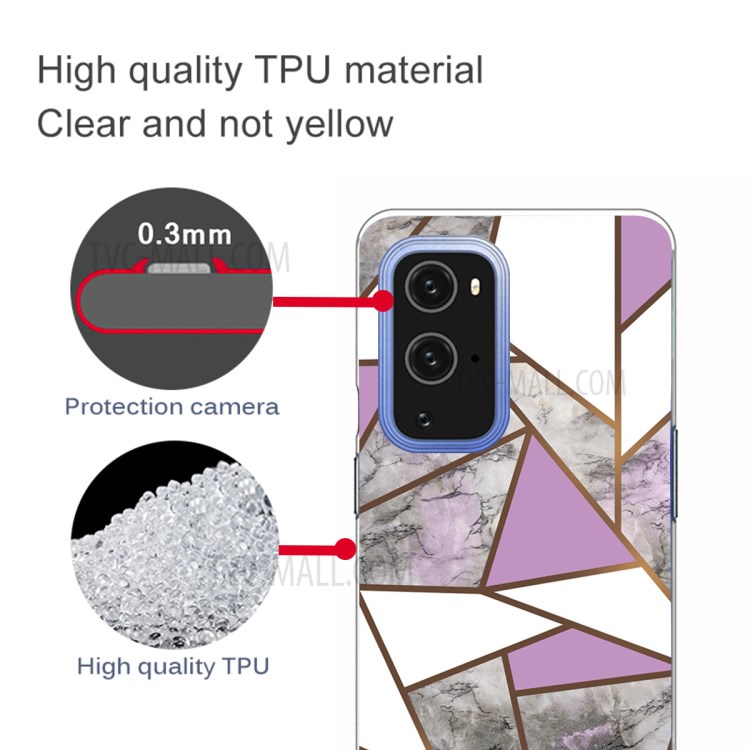 TPU Marble Pattern Printing Protector Cover for OnePlus 9 - Style A-3