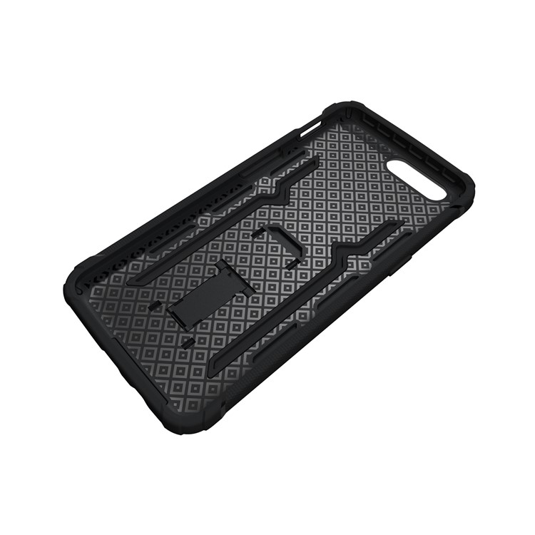 Soft TPU + Plastic Hard Protective Phone Case with Kickstand for OnePlus 5 - Black-9