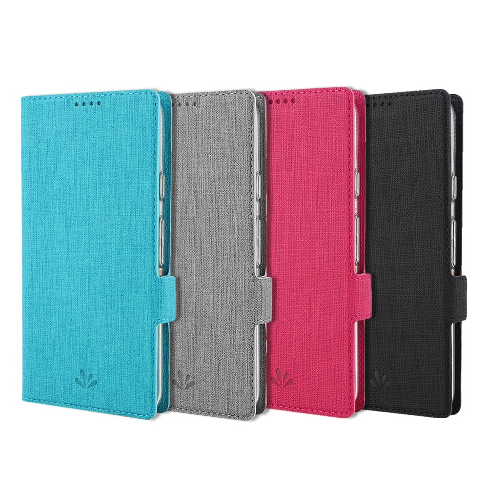 VILI DMK Double Card Holder Magnetic Clasp Leather Wallet Stand Cover for OnePlus Nord N10 5G - Black-9
