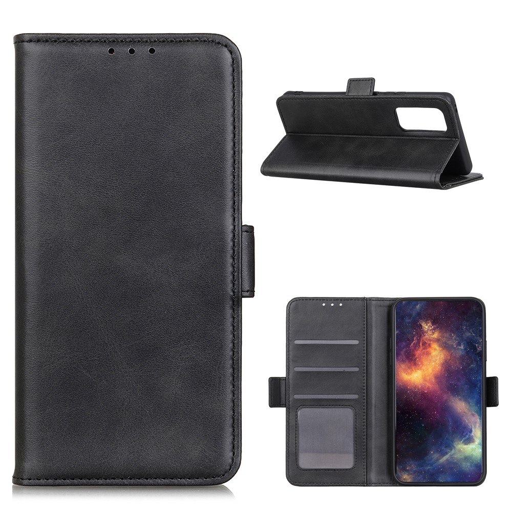 For OnePlus 9 Pro Magnetic-Absorbed Flip Leather Wallet Stand Design Case - Black-1