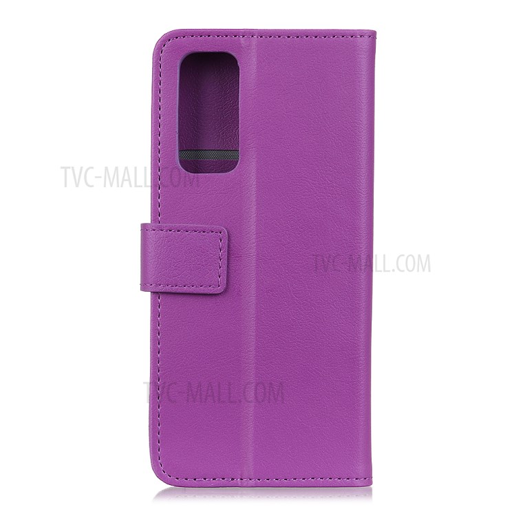 Wallet Stand PU Leather + TPU Protective Shell for OnePlus 9 Pro - Purple-2